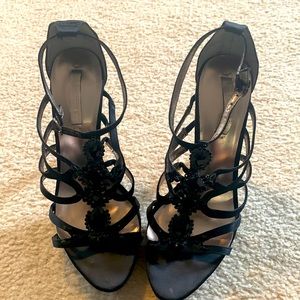 Black 4” heels w/ embellishments